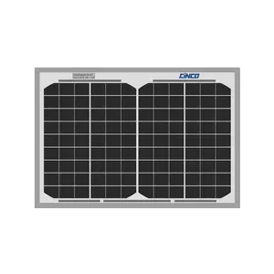 חמישה סולארים קטנים 10W 36cell פאנל סולארי מונו עבור ערכת פאנל סולארי 1000w למערכת סולארית קטנה עיצוב OEM מקובל