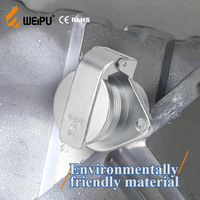 Connecteurs de câble WEIPU ZD/ZP/ZQ en alliage de zinc, placage or cuivre, indice de protection IP40, 5-100A, 500V, mâle/femelle, 7/9/15 broches