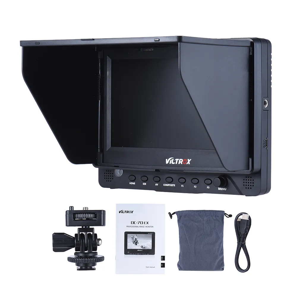 Viltrox DC-70EX 4K chuyên nghiệp xách tay 7 inch HD Camera Video cho pháo niko0n s0ony penttax 0 lymmus DSLR cam LCD màn hình