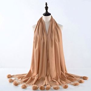 Écharpes et châles longs en acrylique de couleur unie pour l'hiver, pour femmes, élégants, en pashmina - Product Image 4