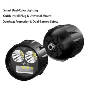 Ferei IM11 65W LED Faros Antiniebla Delanteros Pequeños para Motocicletas, Amarillo, Foco Más Brillante, Uso <span class=keywords><strong>Seguro</strong></span>, IP68, Aluminio, Luces Auxiliares DRL - Product Image 6