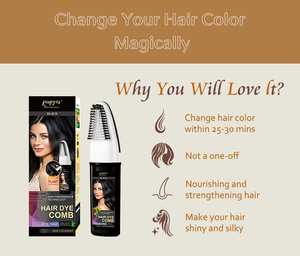 Venta al por mayor tinte para el cabello peine aceite de argán belleza color de cabello champú utilizado para tinte natural para el cabello con peine fácil de usar - Product Image 4