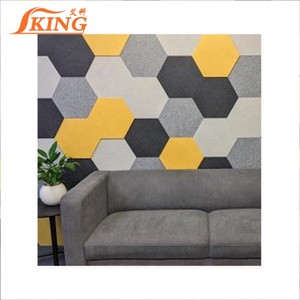 Isoking thiết kế hiện đại sợi khoáng Acoustic gạch trần thạch cao Tấm trần với 3D mô hình đồ họa giải pháp - Product Image 3