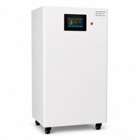 Batterie de stockage d'énergie domestique LiFePO4 51,2 V 100 Ah 5,12 kWh, empilable, montage mural, solaire hors réseau, BMS intelligent, OEM