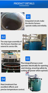 Four de nitridation au plasma intelligent de type fosse/puits, électrique, utilisé pour le traitement thermique, tel que le trempage des pièces en acier - Product Image 5