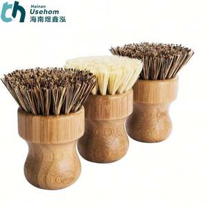 Natural Dish Cleaning <b>Brush</b> Wooden Handle with Natural Sisal Coconut Kitchen Cleaning Exquisite Packing Special for Gifts - Product Image 2