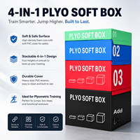 Caja de Salto Pliométrica Acolchada de Algodón Perla, Plataforma de Entrenamiento para Gimnasio y Ejercicio Físico