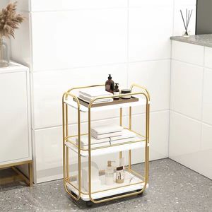 Beauty Salon Rolling <b>Tool</b> Cart, Hand Push Treatment Storage <b>Trolley</b> with Rack - Product Image 2