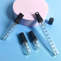 Flacon pulvérisateur de parfum en verre vide, mini-échantillon, 2ml, 3ml, 5ml, 10ml, avec tube pulvérisateur en verre