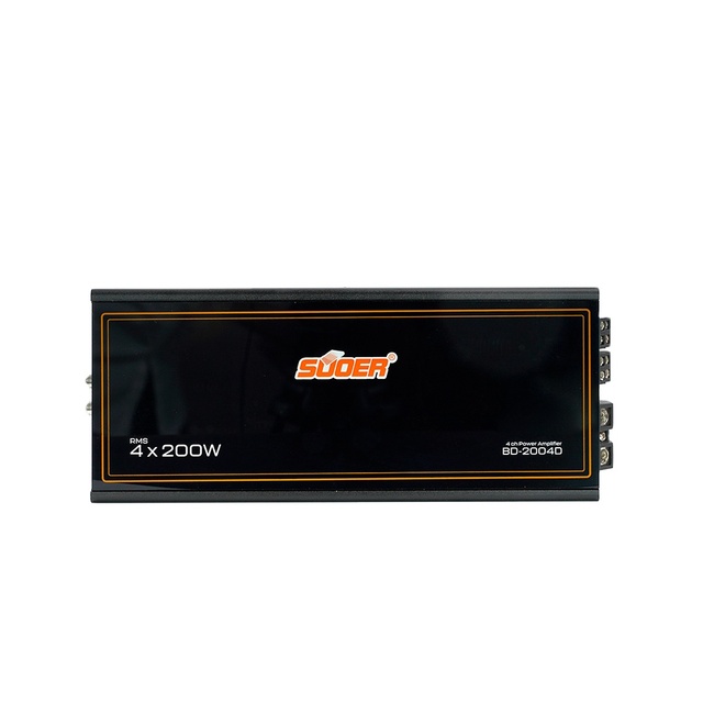 For BD-200.4 Professional 2400W 4-Channel Car Amplifier 12V Class D 1200 RMS Watts High Performance Crossovers