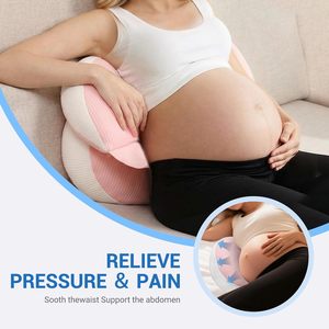 สินค้าขายดี หมอนรองครรภ์ 3-in-1 สำหรับรองรับหน้าท้อง, ให้นมบุตร และนอนตะแคงเพื่อความสบาย - Product Image 4