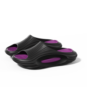 Nouvelles sandales d'été pour hommes, décontractées, à semelle épaisse en EVA, avec tige en PVC givré, bout fermé/ouvert, confortables - Product Image 4