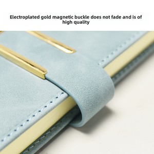 Carnet de notes A5 à boucle magnétique en PU, personnalisé pour le bureau, esthétique et de haute qualité, carnet épais B5, carnet de comptabilité A4, cadeau A6 - Product Image 4