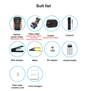 FTTH Montaj Optik Araç Seti FTTH Eklemeli Optik Kablo FTTH Çok Fonksiyonlu Optik Güç Ölçer 15km Görsel Arıza Bulucu Ağ Kablosu Test Cihazı - Product Image 3