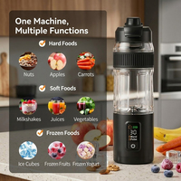 Draagbare fruitblender, lichtgewicht oplaadbare mixer voor het bereiden van sap en smoothies, overal en altijd