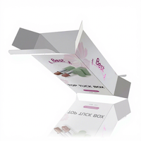 Boîte en papier portable OEM imprimée avec couvercle rabattable, en matériau recyclé, pour emballage de cosmétiques et produits de beauté