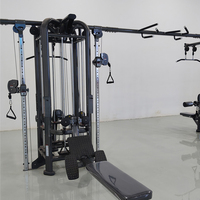 Piles de poids en acier réglables à 8 stations, équipement de fitness multifonctionnel pour l'entraînement de force, usage commercial en salle de sport