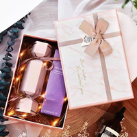 Boîte cadeau rigide en carton à deux pièces avec logo personnalisé en relief, vente en gros d'usine, avec votre propre design