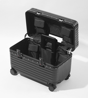 Valise de luxe à cadre en aluminium, bagage cabine 18-20 pouces, coque rigide ABS PC, sans fermeture éclair, avec serrure TSA et roues silencieuses pivotantes