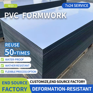 Coffrage industriel en PVC imperméable <span class=keywords><strong>pour</strong></span> la construction en béton - Panneau rigide réutilisable, durable et écologique - Product Image 1