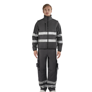 KALAIBEN Bonded Polar Fleece Reflective <strong>Work</strong> Wear <strong>Jacket</strong> for Men - Product Image 2