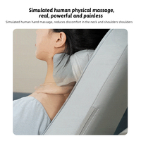 Coussin de massage Shiatsu vibrant 3D à lumière rouge 30W ZL C632H avec compresse chaude pour soulagement de la douleur à domicile, au bureau et en voiture