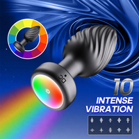 Masseur de prostate vibrant 10 modes, jouet anal rotatif
