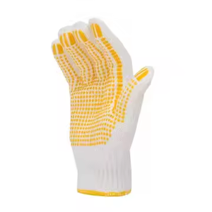 PVC noktalı pamuk + Polyester örme iş eldivenleri Anti kayma eldiven nokta ile - Product Image 3