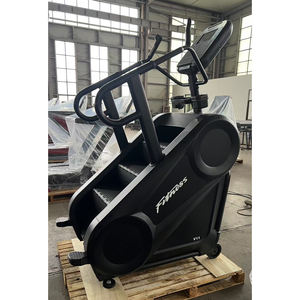 होम जिम उपयोग के लिए कनेक्टेड स्क्रीन के साथ वाणिज्यिक ग्रेड सीढ़ी और ऊर्ध्वाधर पर्वतारोही कार्डियो मशीन - Product Image 3