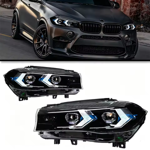 อุปกรณ์ตกแต่งรถยนต์สำหรับ BMW X5 F15 ปี 2014-2018 ไฟหน้าอัตโนมัติแบบเลเซอร์ ไฟหน้า LED ใหม่พร้อมเลนส์ ไฟเดย์ไลท์ - Product Image 1