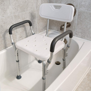 Chaise de douche réglable Science Alliance 50,8x44,5 cm en alliage d'aluminium, siège de bain antidérapant pour personnes âgées et femmes enceintes - Product Image 1
