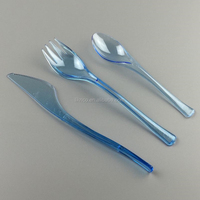 Couverts en plastique jetables PS, robustes, de qualité alimentaire, pour la restauration