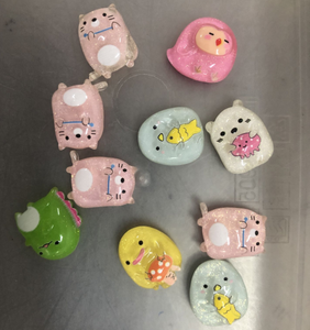 Animali della creatura d'angolo del fumetto giapponese Cabochon in resina con Scrapbooking artigianato parti del telefono fai da te accessori - Product Image 1