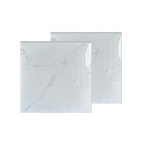 Carreaux de sol en porcelaine modernes imitation texture marbre gris pour salle de bain, salle à manger, villa, 800x800mm