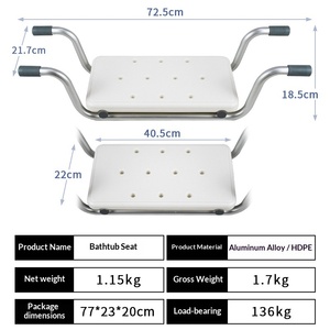 Tabouret <span class=keywords><strong>de</strong></span> douche confortable et réglable, <span class=keywords><strong>siège</strong></span> <span class=keywords><strong>de</strong></span> <span class=keywords><strong>bain</strong></span>, chaise <span class=keywords><strong>de</strong></span> douche pour personnes âgées, baignoire, seniors, adultes, enfants - Product Image 5