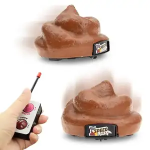 Nouveau Design blague Simulation Poop télécommande électrique drôle vitesse de rotation Poo Rc nouveauté jouet voiture pour enfant cadeau