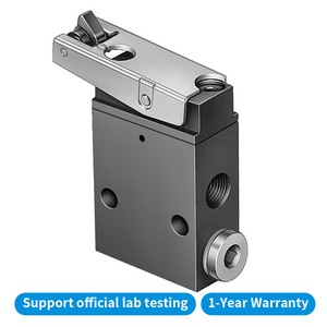 วาล์วควบคุมแบบโยกนิวแมติก FESTO LS LOS รุ่น LS-3-1/8 แบบสปริงรีเทิร์น วาล์วป๊อปเป็ต พอร์ต G1/8 แบบหมุนได้ - Product Image 4