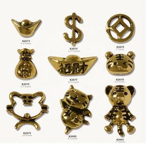 Paso sico 2022ปี<span class=keywords><strong>เสือ</strong></span>ที่มีคุณภาพสูงเหรียญทองวินเทจและดอลลาร์เล็บศิลปะเสน่ห์10ชิ้น/ถุงสำหรับเครื่องประดับ3D - Product Image 1
