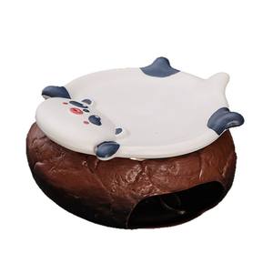 Diffuseur d'huiles essentielles créatif en céramique en forme de chat, pour thé au cèdre torréfié, four à pâtisserie, essentiel pour la maison - Product Image 5