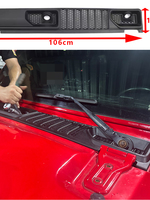 Pour Jeep Wrangler JL 2018-2024 : Grille de ventilation de capot, guide d'eau de pare-brise, plaque de protection de base de pare-brise, fabriqué en Chine