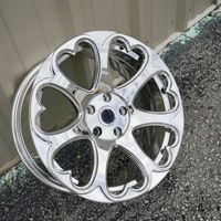 Jantes forgées SJ Pink Heart Style 16-22 pouces 4x100 4x108 5x100 5x114.3 5x112 pour Mini Cooper VW Honda Civic Toyota Corolla Mazda