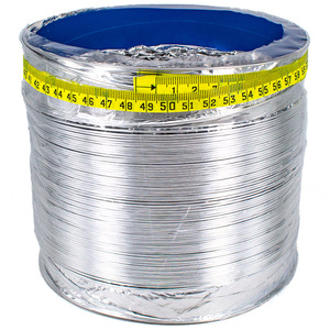 Tuyau d'évacuation en aluminium Jiuwanli 150, diamètre 150 mm, longueur 1-5 m, conduit d'aération universel pour hotte de cuisine - Product Image 1