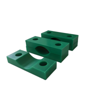 U-bolt Pad Plastic Cushion Fixed Plate Polypropylene Fastener Galvanized Round Pipe Fixing Gasket Fastener