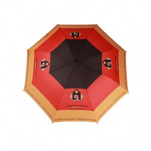 Parapluie de golf 27 pouces à ouverture automatique coupe-vent avec logo personnalisé Parapluie de golf à sublimation de personnalité d'usine de marque imprimée - Product Image 6