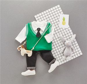 Ensemble de vêtements pour garçons, veste et t-shirt à col en V pour enfants, jeans de marque, lots en provenance de fabricants chinois - Product Image 5