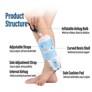 <span class=keywords><strong>Bota</strong></span> Ortopédica Walker <span class=keywords><strong>de</strong></span> Aire y Gel con Compresión y Terapia <span class=keywords><strong>de</strong></span> Frío, Soporte Postoperatorio <span class=keywords><strong>para</strong></span> Fracturas, con Movimiento Controlado del <span class=keywords><strong>Tobillo</strong></span> - Product Image 2