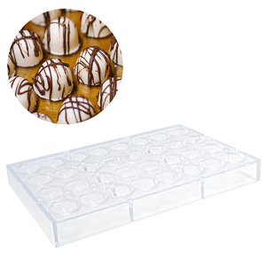 New Food Grade Half Dome Chocolate <strong>Molds</strong> <strong>Plastic</strong> Semi-Circular Transparent Chocolate <strong>Mold</strong> Bar Shape - Product Image 6