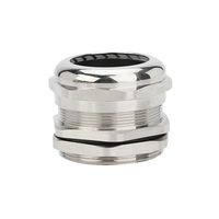 Presse-étoupe étanche en acier inoxydable IP68 304 connecteur anti-traction en laiton filetage métrique certifié ROHS pour l'industrie extérieure