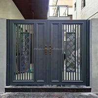 Design minimaliste, style américain, automatisation motorisée, entrée d'appartement, anti-corrosion, garantie 5 ans, technologie de découpe laser, simple