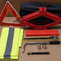 Cric ciseaux mécanique 2 tonnes à manivelle pour voiture, kit d'urgence pour réparation de pneus pour berline, SUV, MPV
